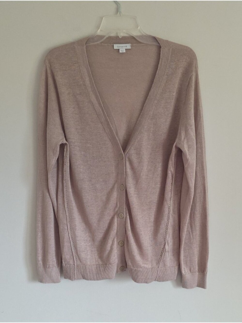 GARNET HILL | 100% Linen Essential Cardigan Sz L